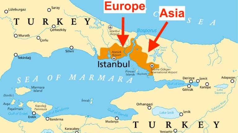 خريطة إسطنبول الاسيوية