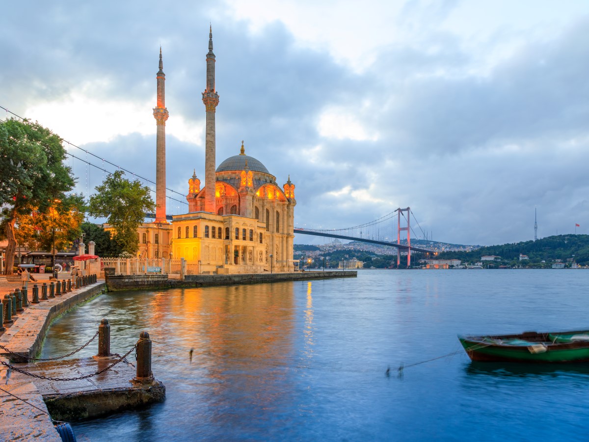 جسر البسفور ومنطقة اورتاكوي في اسطنبول